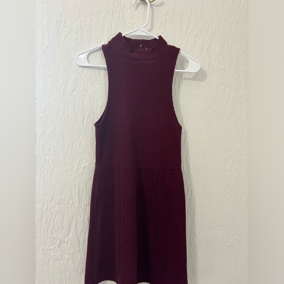 Free People - Mary Jane Dress in Maroon - Picture 2 of 7
